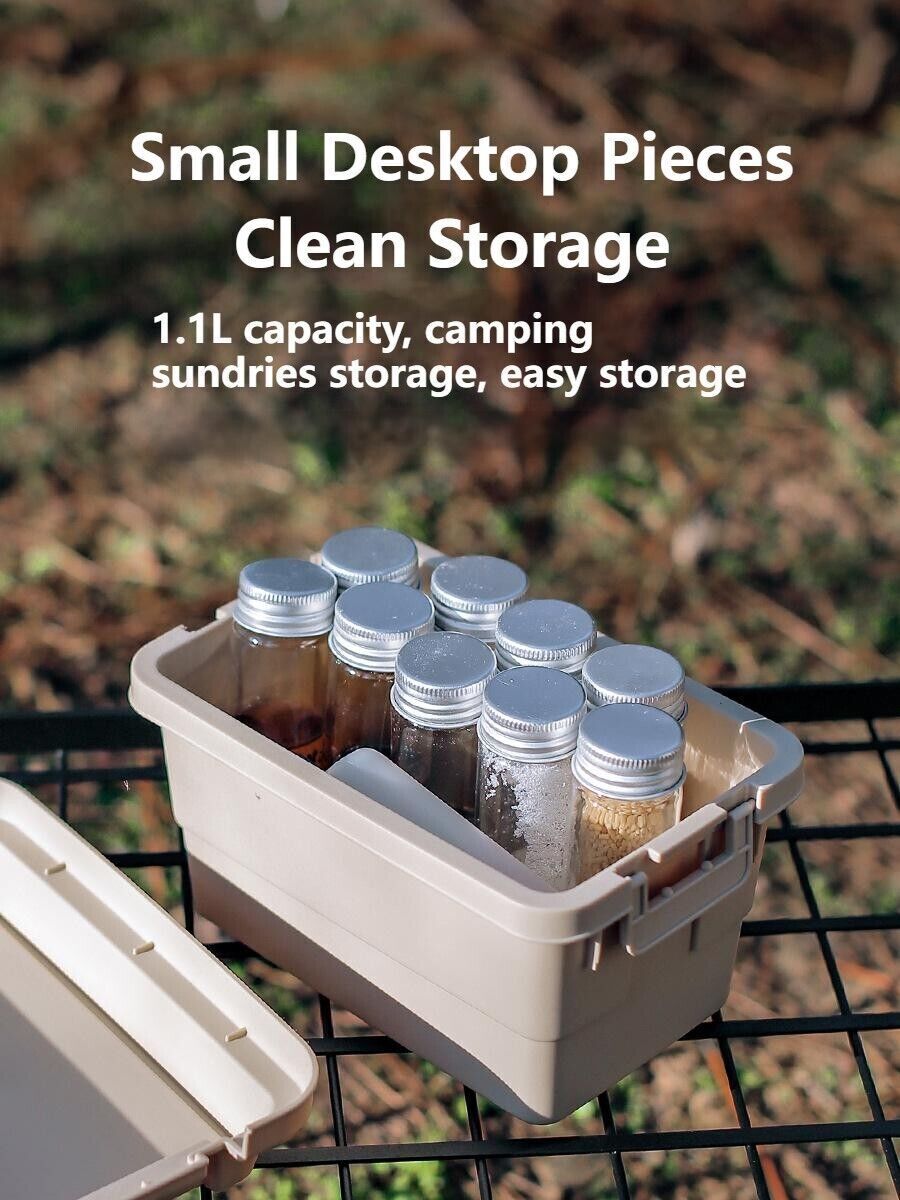 Outdoor Desktop Mini Storage Sundries Box Organizer Camping BBQ Tool Organizer