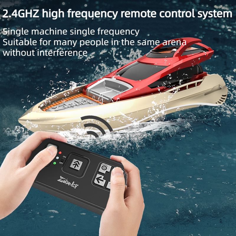 Toy Gift 2.4GHz Mini RC Speed Boat Remote Control High Speed Boat Waterproof