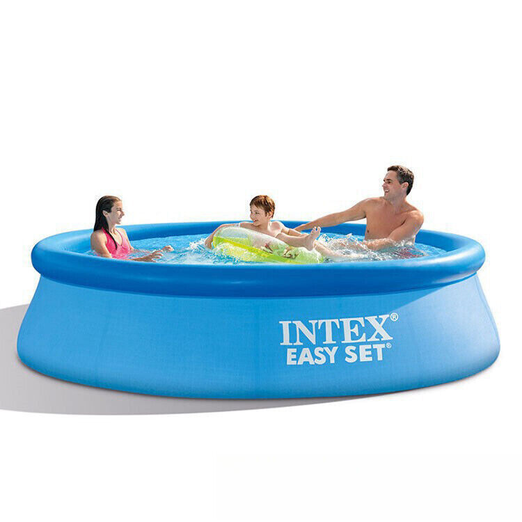 Family Outdoor Large Inflatable Swimming Pool Round Bracket Water Playing Blue