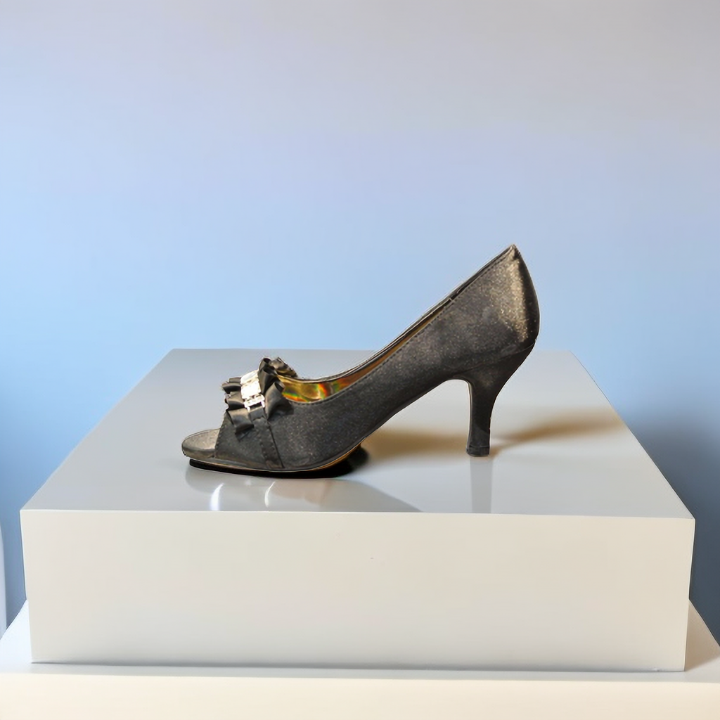 New Fashion Women Shining Ball Ventilate Mid Heel Party Wedding Work Date Shoes