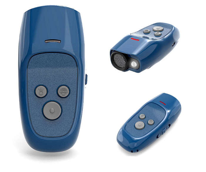 Pet Ultrasonic Anti-barking Dog Repeller Dog Handheld Trainer LED Black Blue