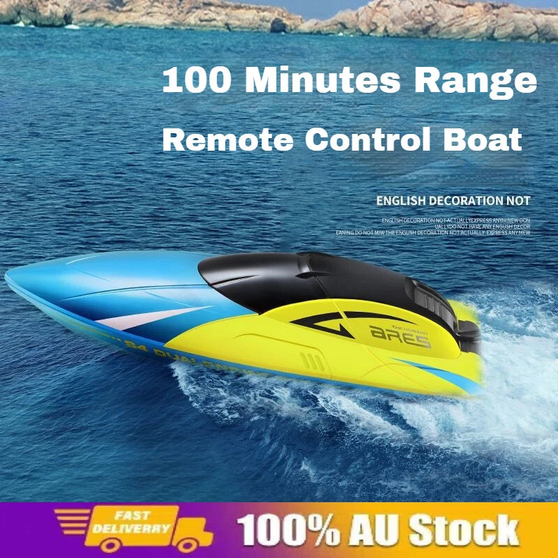 2.4GHz RC Speed Boat Remote Control Racing Yacht Dual Propeller Rechargeable AU