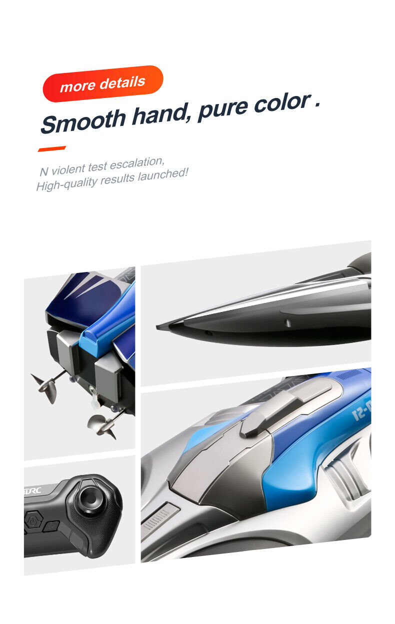 2.4GHz Waterproof S1 Long Range Wireless Remote Control High Speed Boat Toy Gift