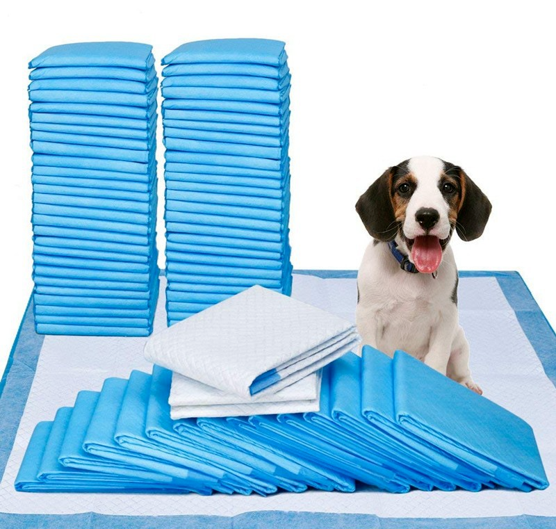 Puppy Pet Dog Toilet Training Pads Indoor Thick Super Absorbent Blue 4 Sizes