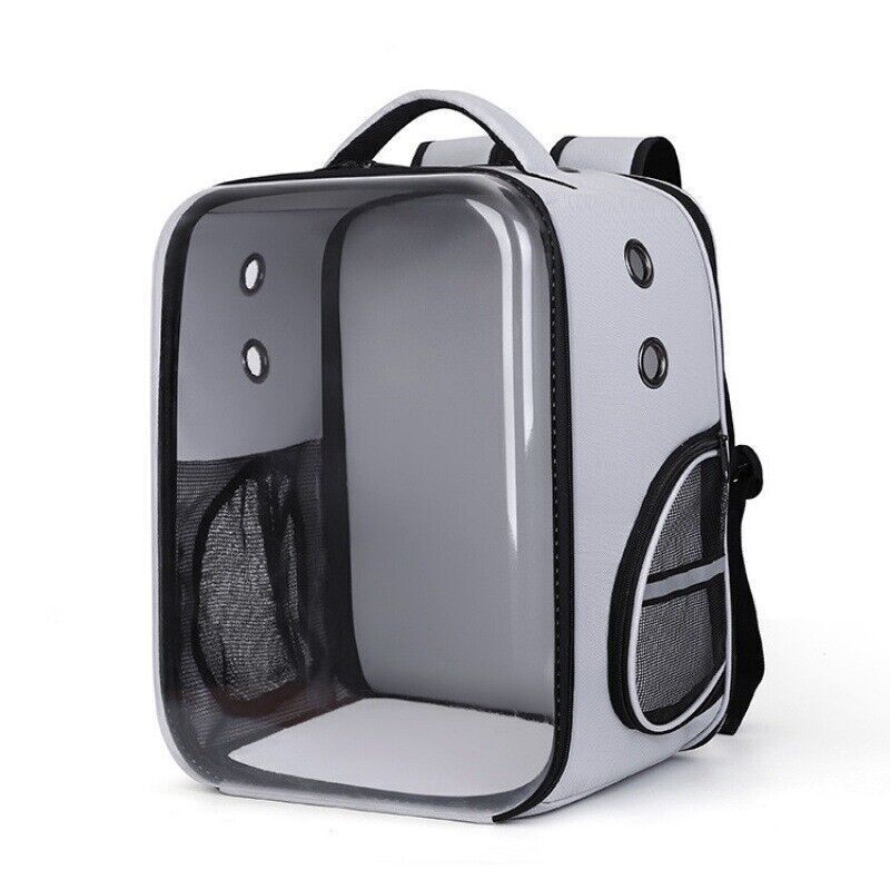 Pet Outdoor Breathable Foldable Clear Large Space Backpack Handheld Shoulder Bag