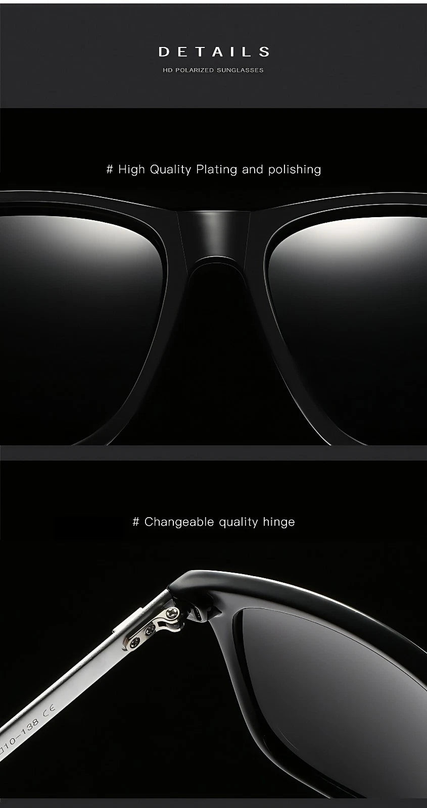 Men Stylish Polarized Sunglasses UV400 Anti-Glare Driving Finshing Sport Travel # 0733