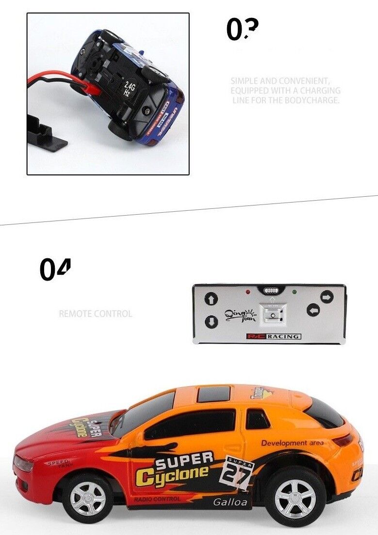 Coke Can Mini RC Radio Drift Remote Control Race Racing Car Toy gift For Kids