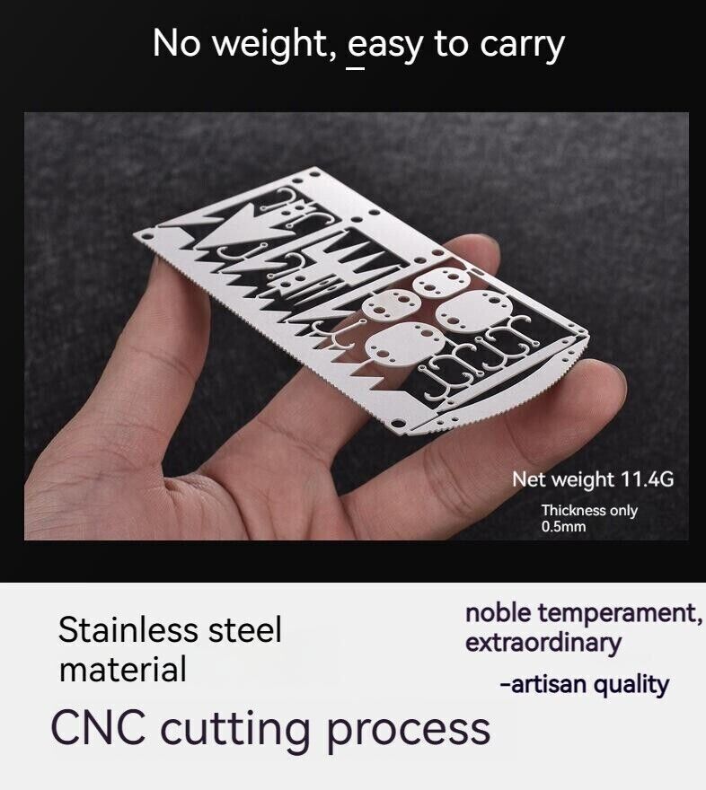 Outdoor 22 In 1 Multifunctional Survival Tools Fishing Gear Fishing Hook Card