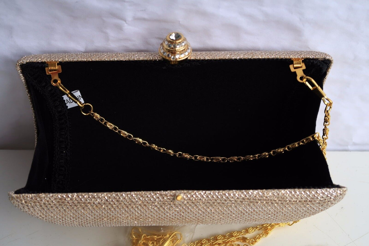 NEW ELEGANT WOMEN Ladies Shining Diamante Wedding Clutch Evening bag party bag