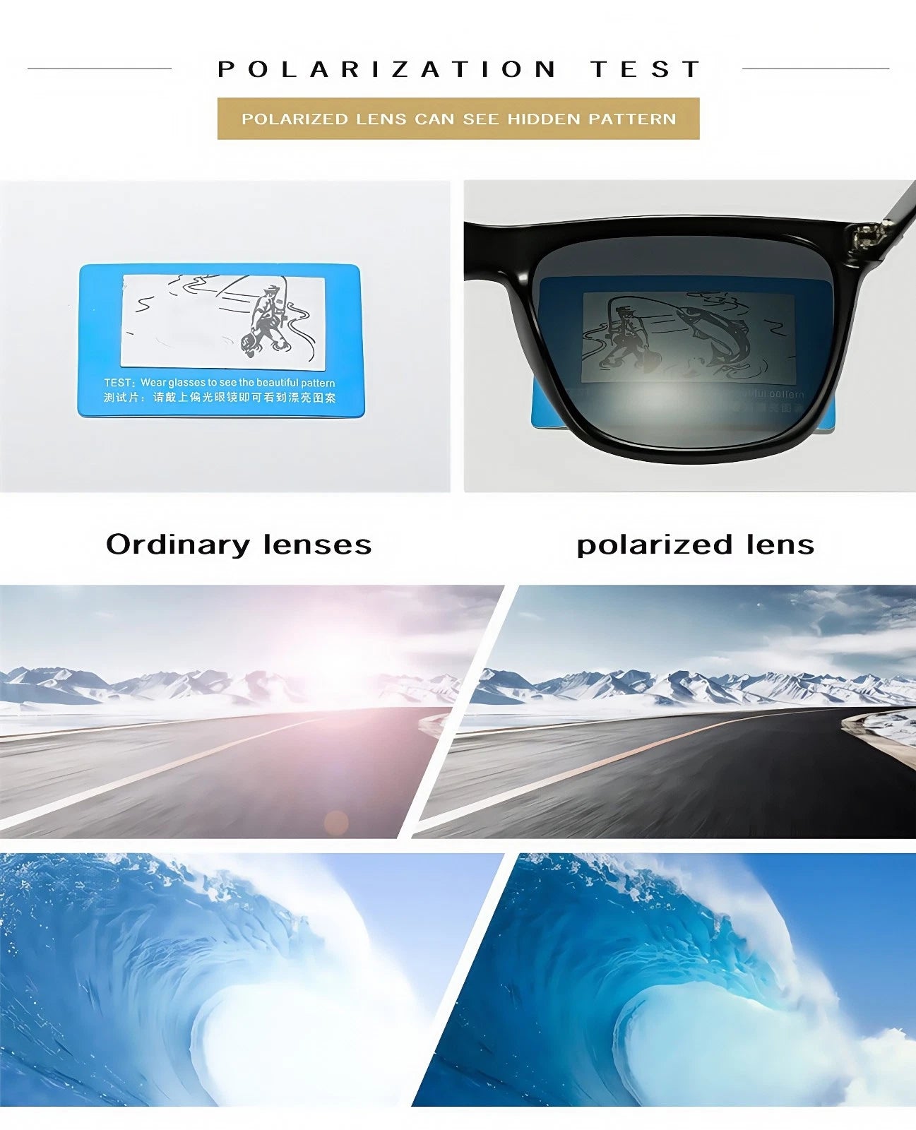 Men Stylish Polarized Sunglasses UV400 Anti-Glare Driving Finshing Sport Travel # 0733