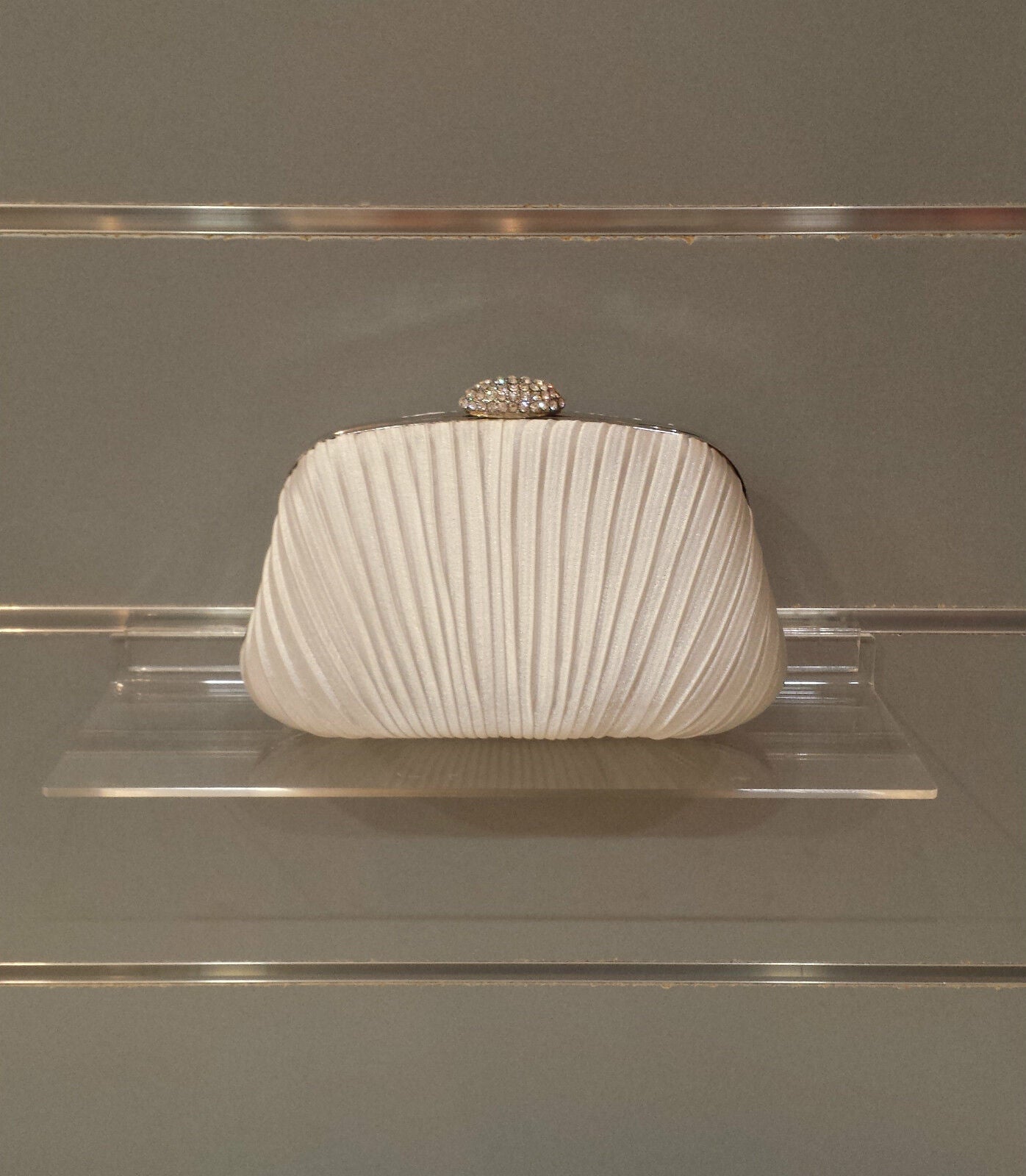 NEW Shining Satin Ladies Evening Clutch Bag Wedding Bridal Chain Handbag Wallet