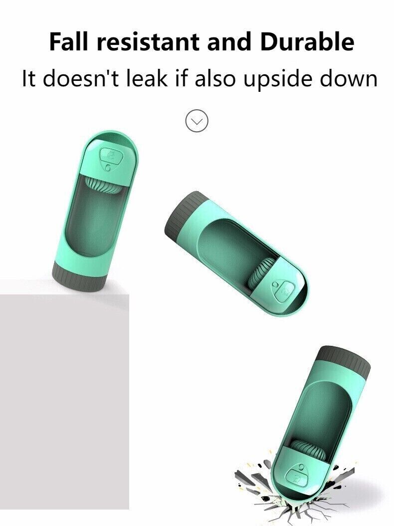 Outdoor Portable Pet Drinking Cup With Activated Carbon Filter Leak Proof