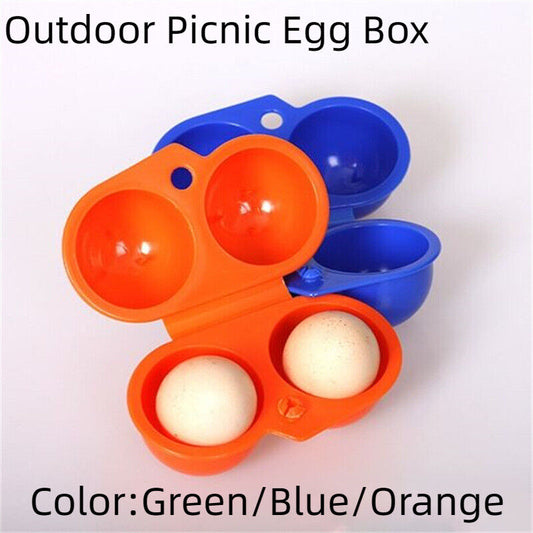 Plastic Picnic Egg Carton Portable Outdoor BBQ Tray Folding Box Case Camping