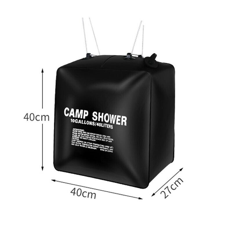 Foldable Shower Bag Solar Heat Camping Hiking Travel Water Storage Bag 20L 40L