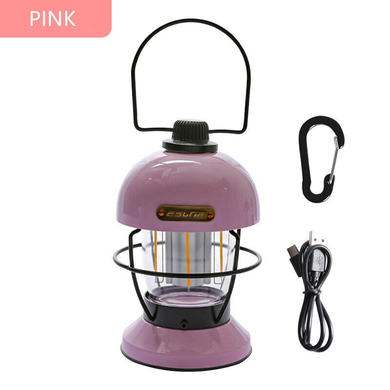New USB Rechargeable Portable Outdoor Camping Lantern Tent Travel Light