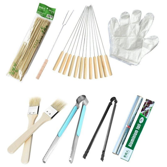 Convenient Affordable Barbecue Tool Set Barbecue Oven Accessories 8 Pcs Set