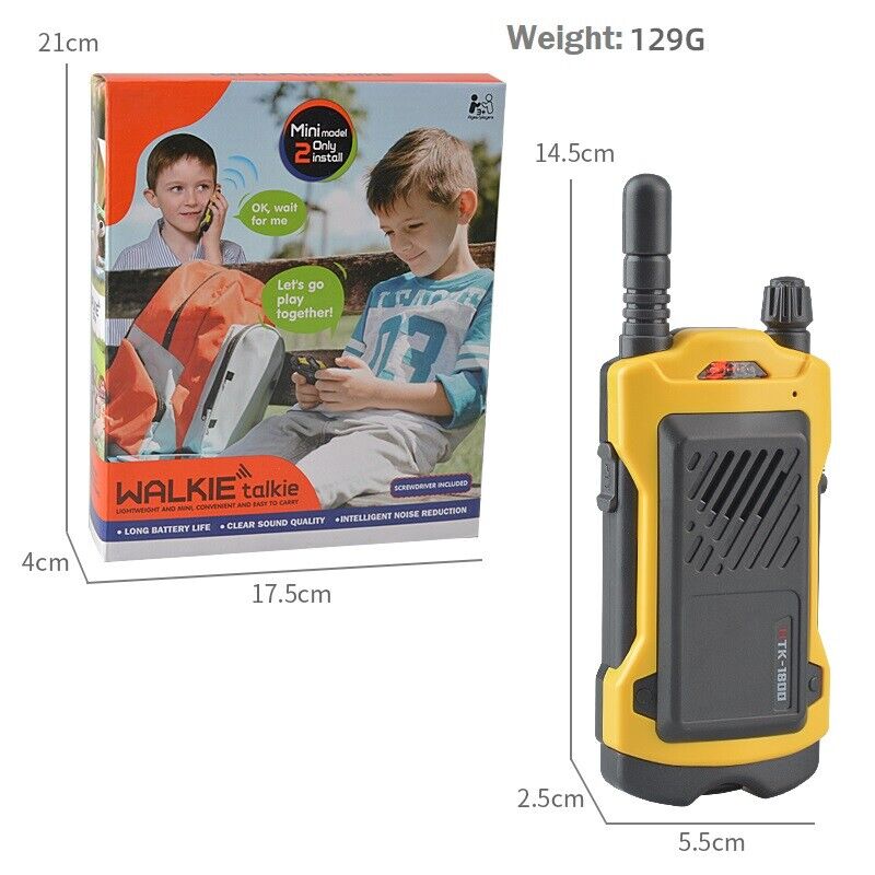 2Pcs Long Reception Distance Wireless Walkie Talkie Kids Electronic Portable Toy