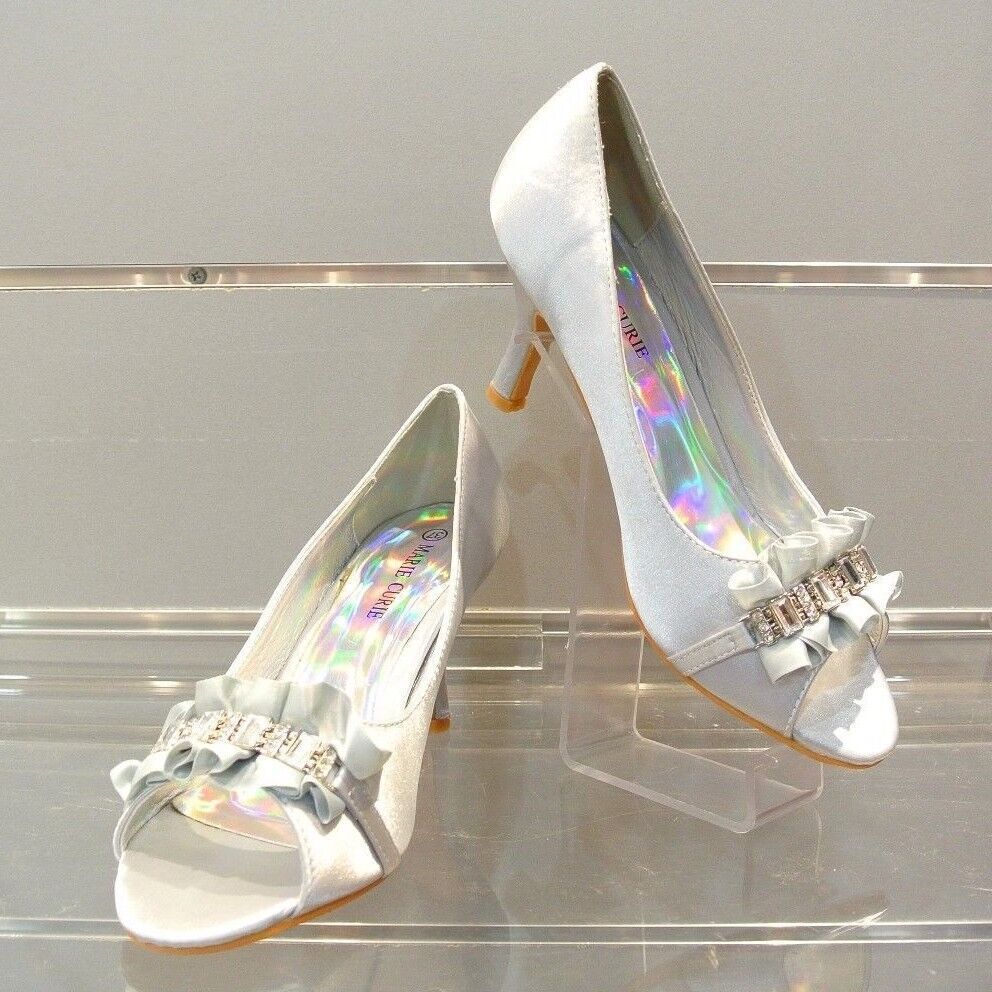 New Fashion Women Shining Ball Ventilate Mid Heel Party Wedding Work Date Shoes