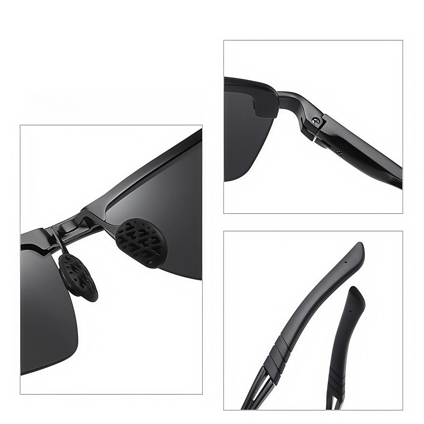 Men Sport Driving Fishing Cycling Polarized Anti Glare UV400 Rimless Sunglasses #3391