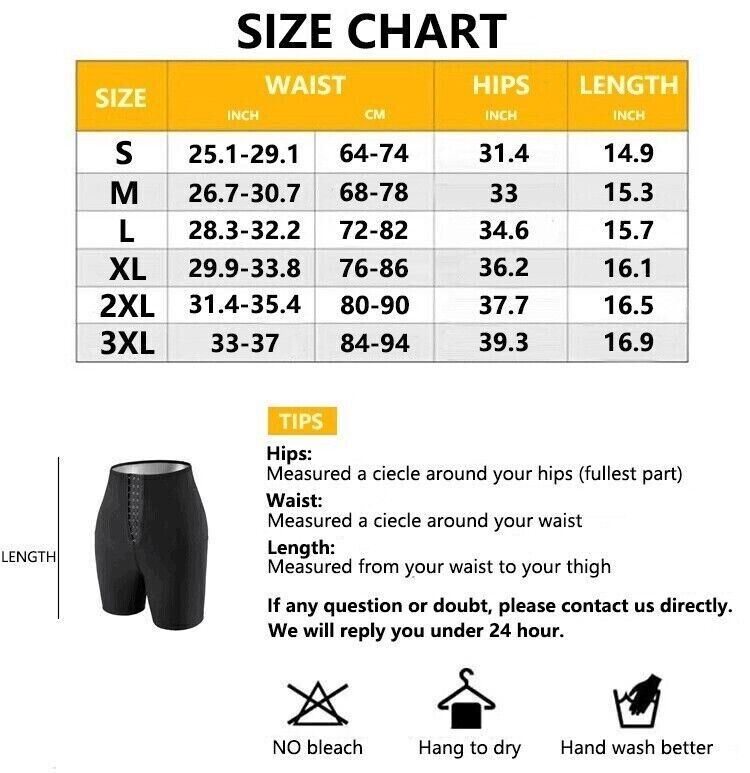Women Waist Trainer Sauna Sweat Pants Hot Body Shaper Leggings Tummy Slimming