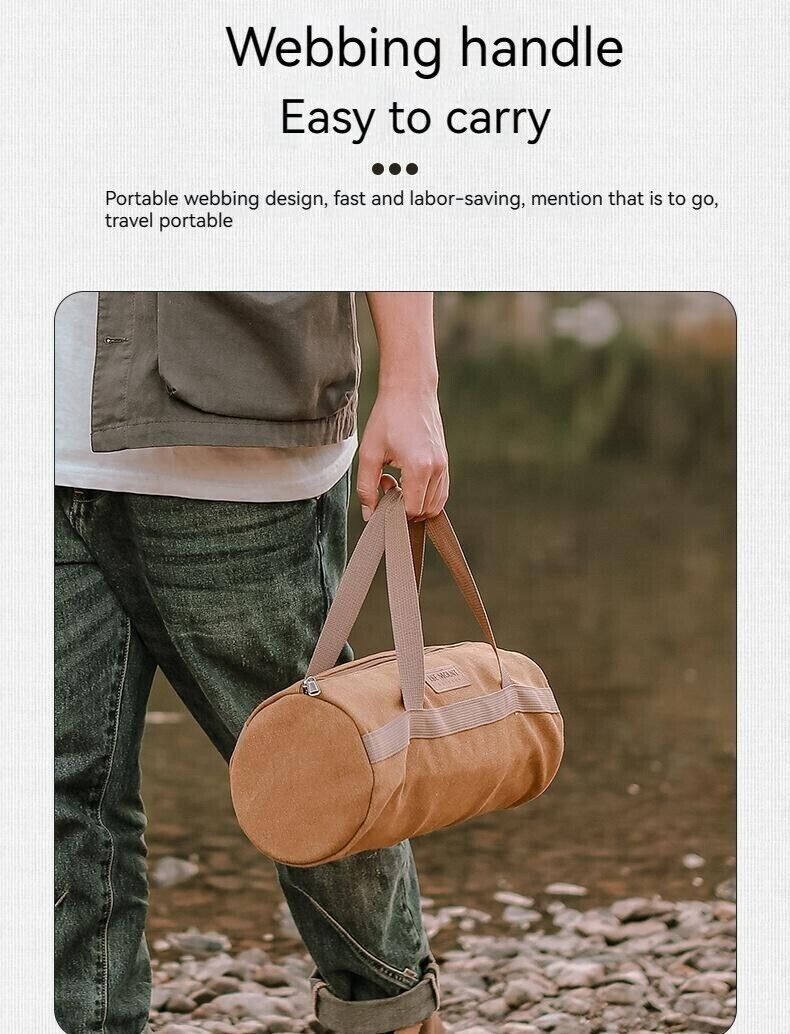 Outdoor Camp Accessories Storage Tool Handheld Bag Cylinder Tent Flor Spike Bag