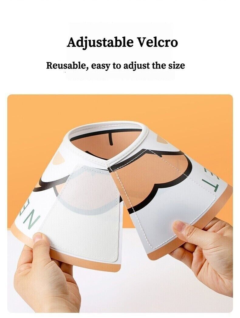 Adjustable Dog Cat Elizabethan Collar Soft Healing Protection Mesh Recovery