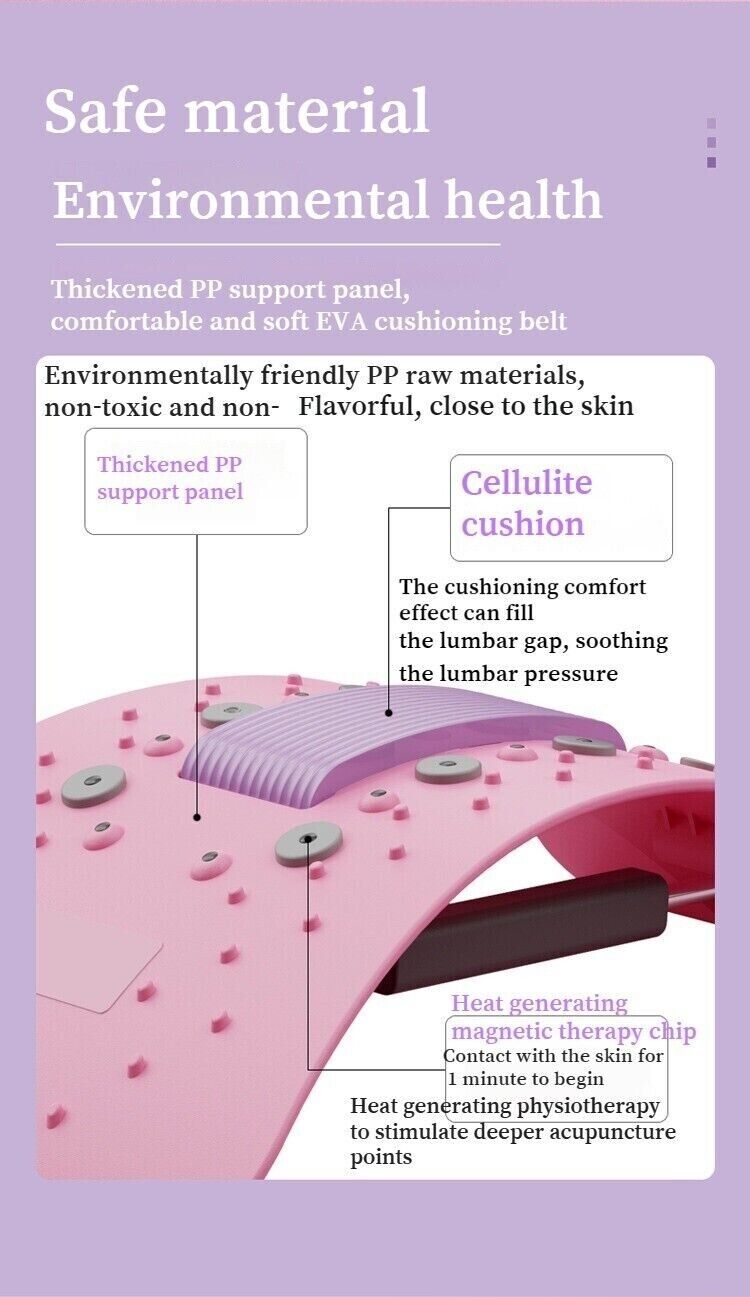 Lumbar Spine Relax Device Lumbar Back Support Stretching Board Top Waist Massage