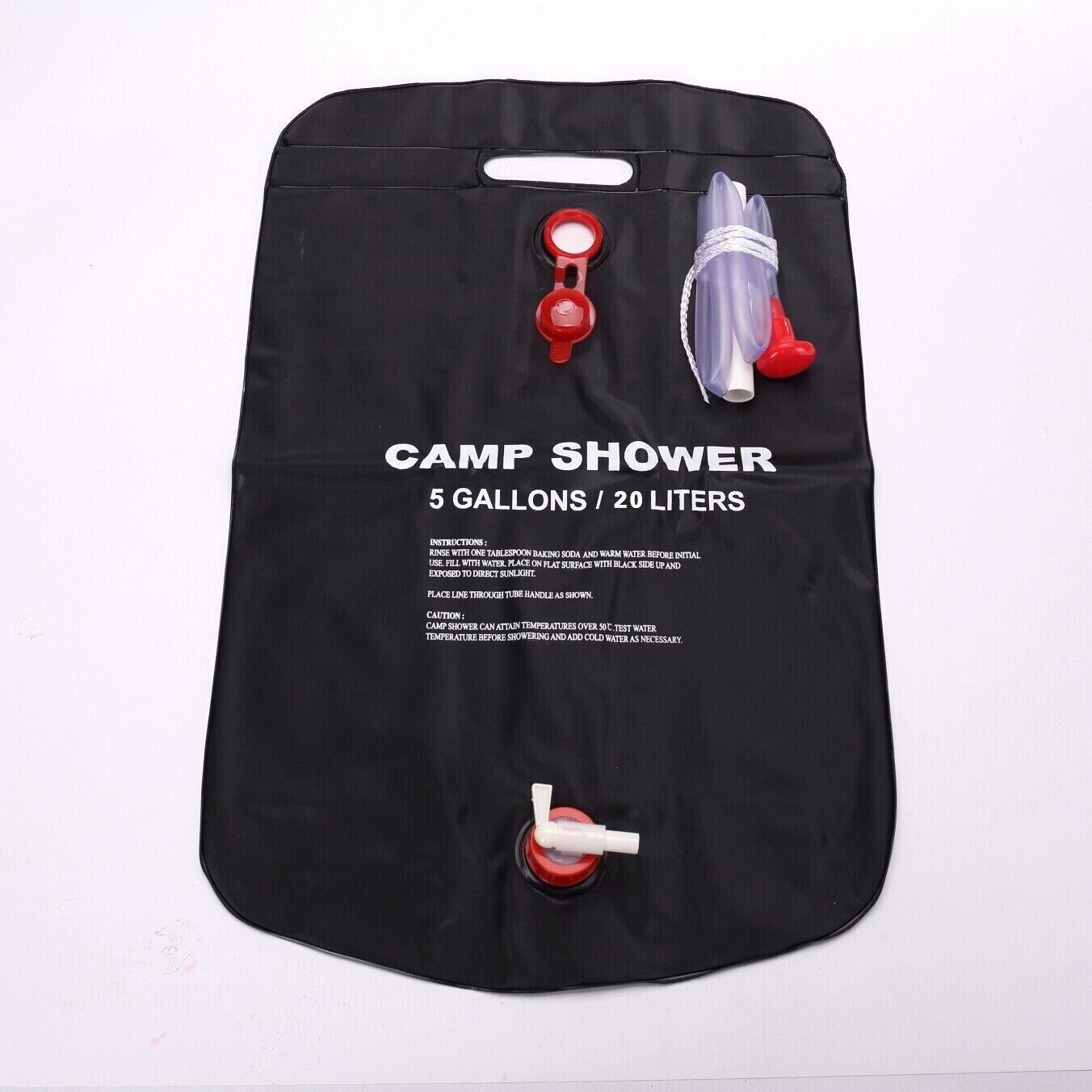 Foldable Shower Bag Solar Heat Camping Hiking Travel Water Storage Bag 20L 40L