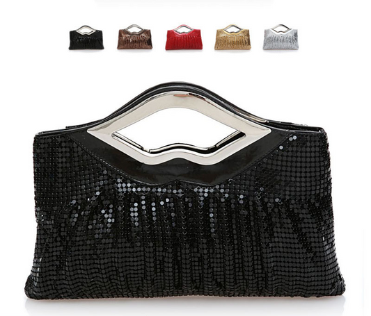 Women Prom Cocktail Pleated Weave Evening Clutch Satin Wedding Bridal Party Bag