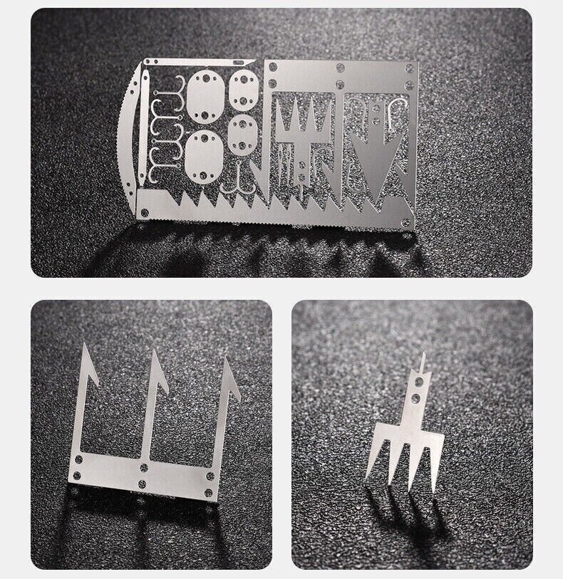 Outdoor 22 In 1 Multifunctional Survival Tools Fishing Gear Fishing Hook Card