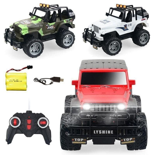 4WD Remote Control Buggy High Speed Racing Electric Light 1:18 Toy Car Alloy