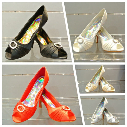 Fashion New Quality Women Shining Diamante Evening Wedding Ball High Heel Shoes