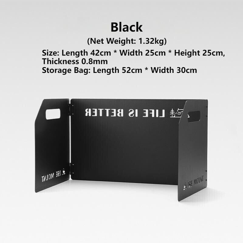 Outdoor Portable Thickened Collapsible Windbreak Camping Stove Head Polytunnel