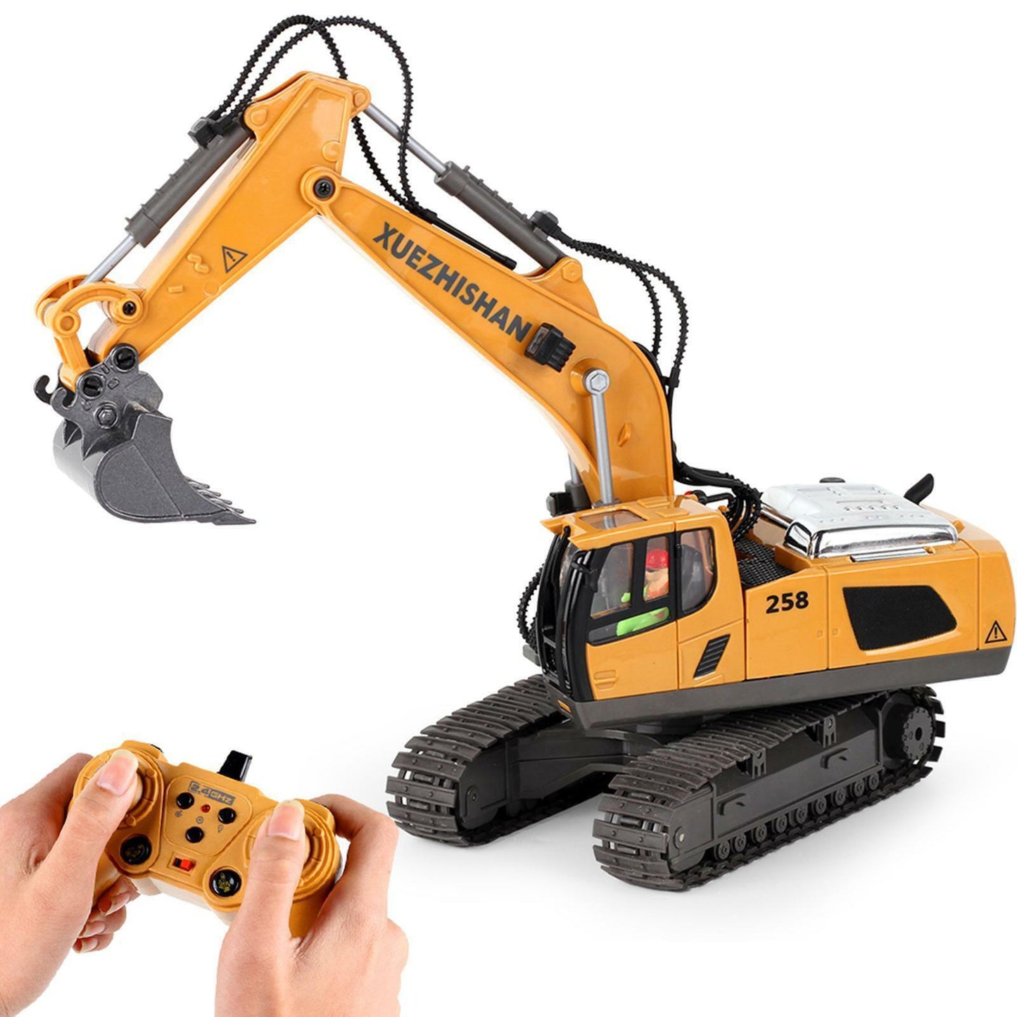 1:20 Alloy Crawler Excavator Digger Electric Toys Gift RC Remote Control for Boy