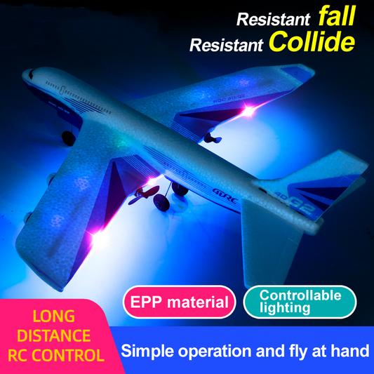 G2 Waterproof 2CH 2.4GHz Aircraft Model Toy RC Plane Remote Control Airplane