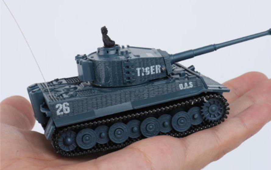Kid Boy Toy Gift Remote Control Scale Tiger High Simulation Speed Mini RC Tank
