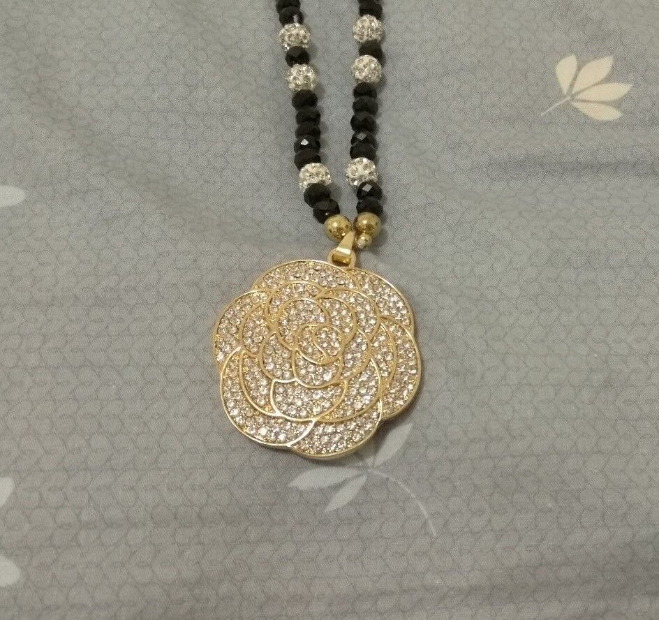 New Women Rhinestone Chain Crystal Necklace Pendant Lady's Fashion Jewelry