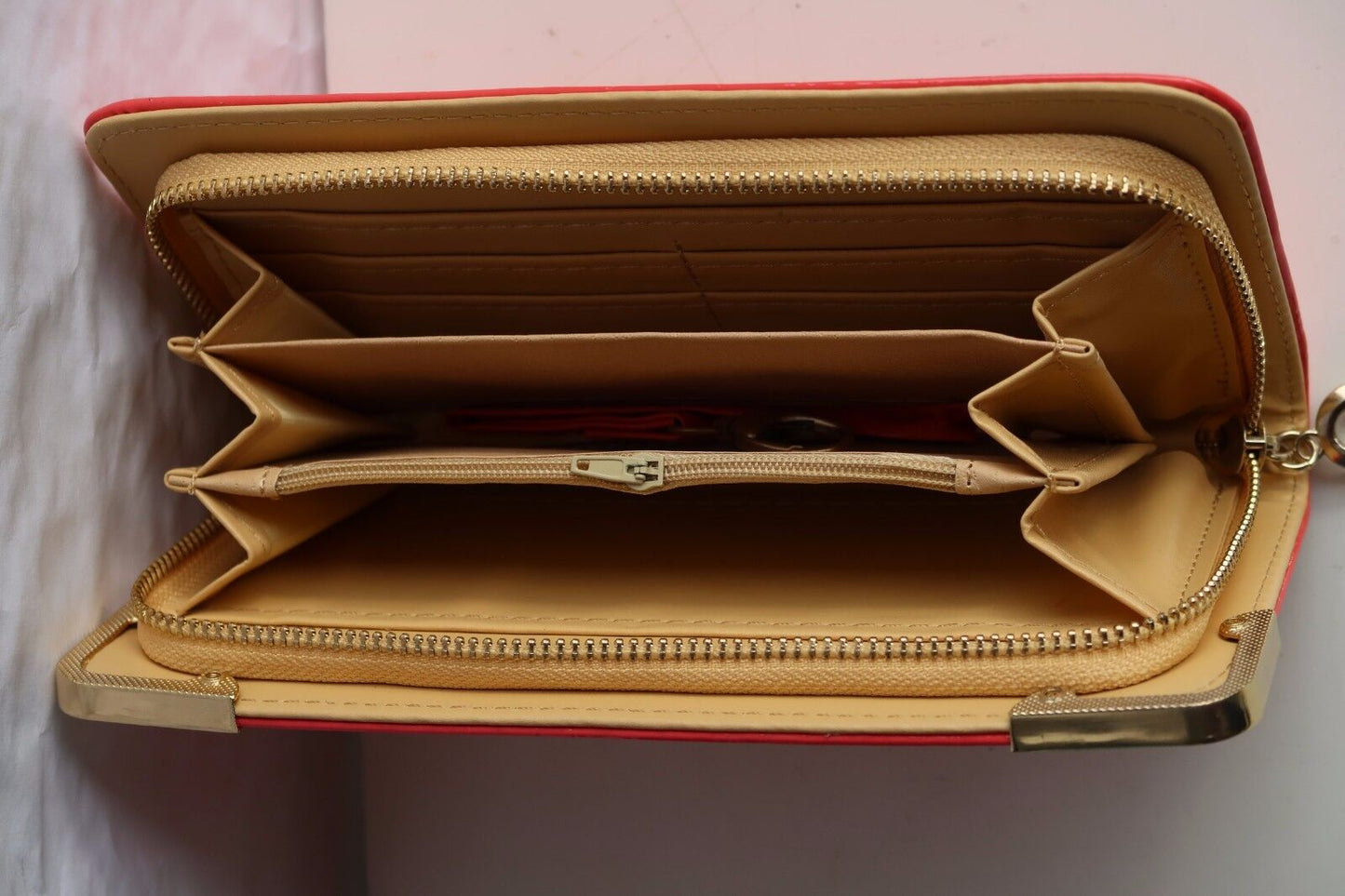 NEW Women Fashion Patent Wallet Zip Around Case Purse Wallet Lady clutch GIFT