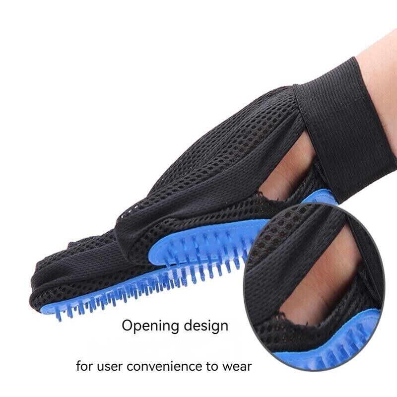 Pet Dog Cat Cleaning Glove Grooming Comb Bathing Remover Hair Shedding Brush