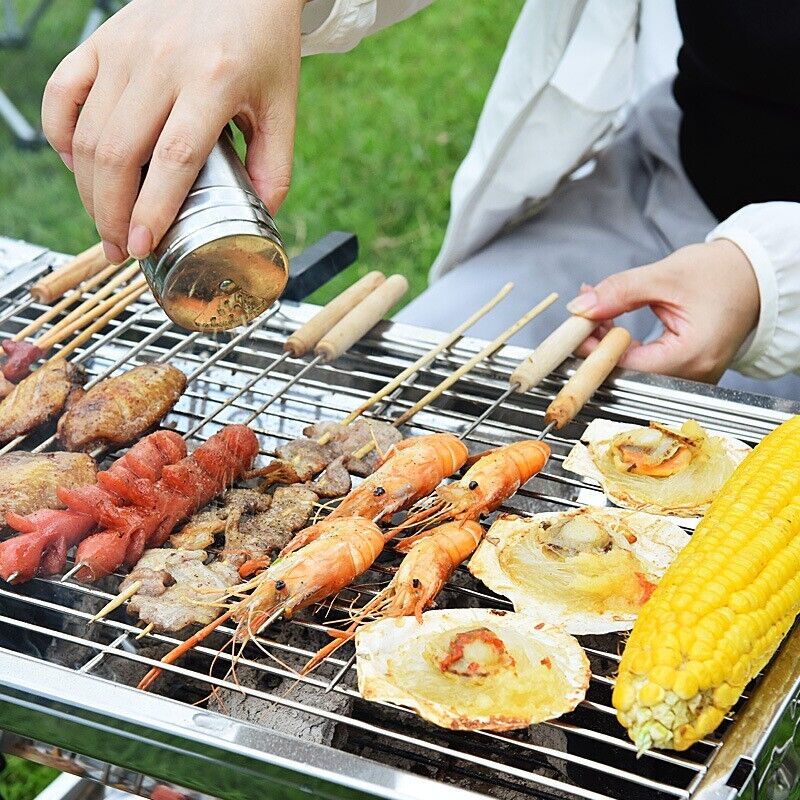 New Large High Charcoal BBQ Grill Portable Outdoor Barbecue Foldable Camping