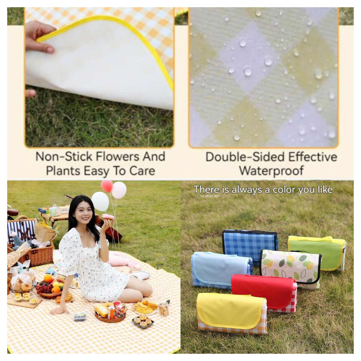 Outdoor Thickened Waterproof Portable Foldable Lawn Park Beach Party Picnic Mat