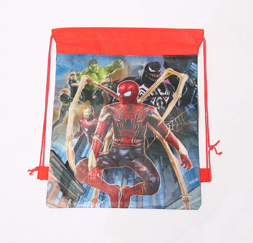 NEW Cartoon Drawstring Bag Library Girls Boys School Bag children kids Backpack