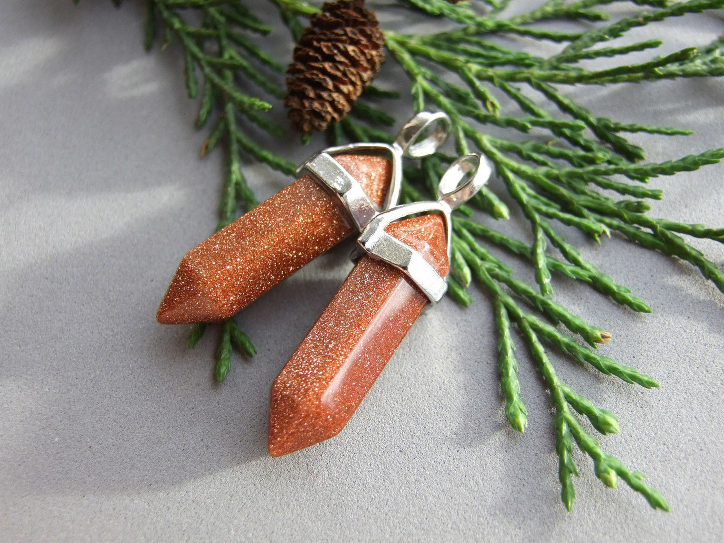 Natural Quartz Crystal Chakra Cut Gemstone Pendant Healing Point Reiki Necklace