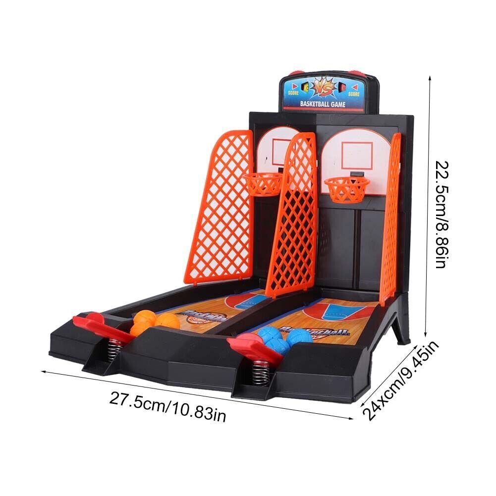 Mini Basketball Shooting Game Toy Desktop Indoor Table Games Set Kids Boys Gift