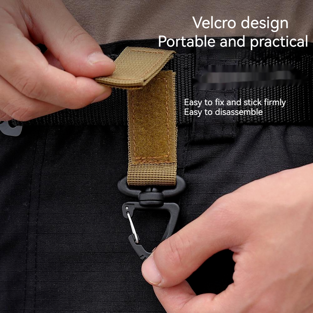 Multifunction Backpack Carabiner 360° Rotat Triangle Buckle D-ring Keychain