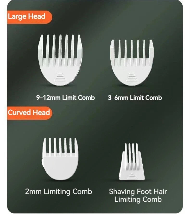 4 in 1 Pet Grooming Clipper Kit Dog Cat Hair Trimmer Nail Grinder Low-noise USB