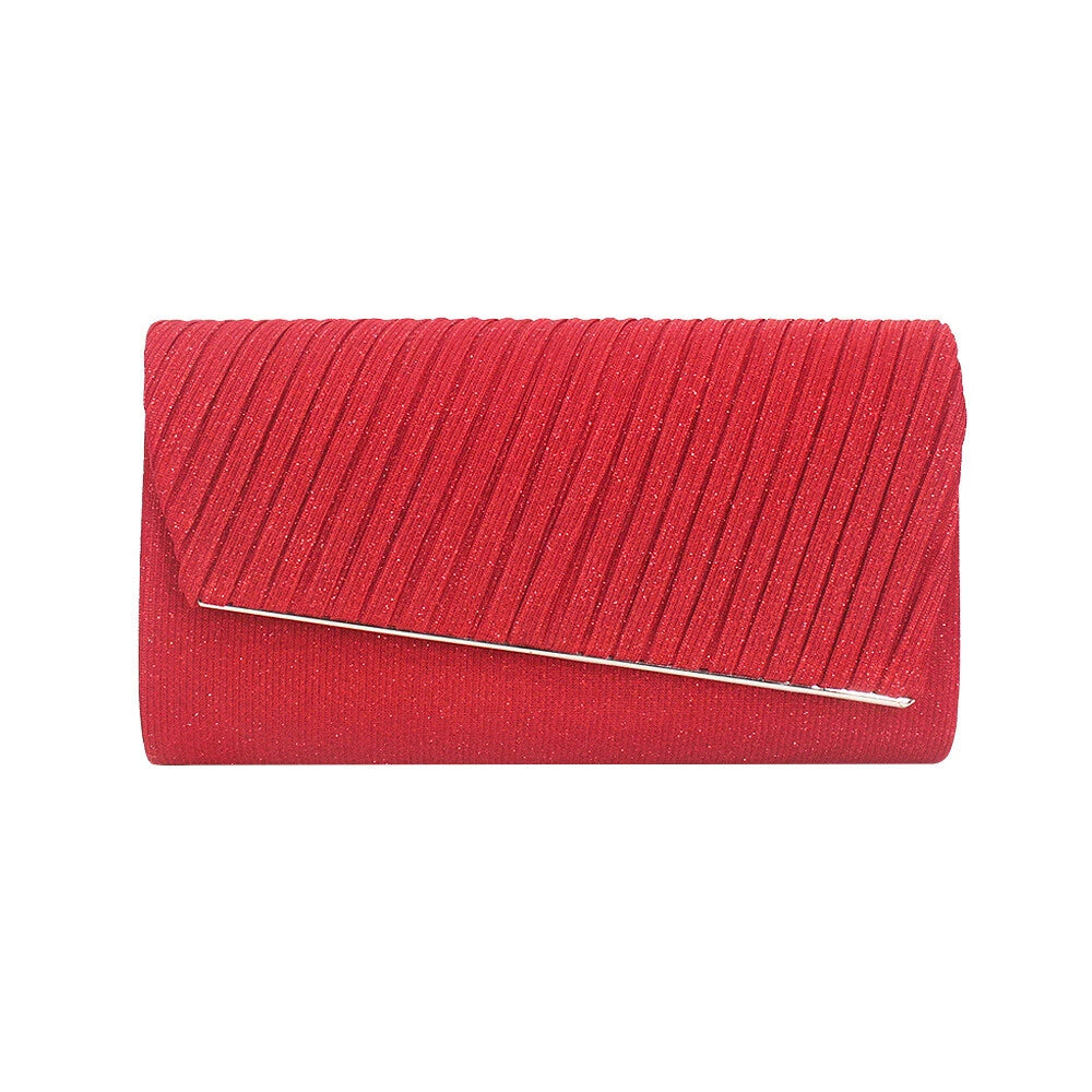 Women Sparkly Evening Clutch Bag Wedding Party Prom Handbag Shoulder Chain Purse