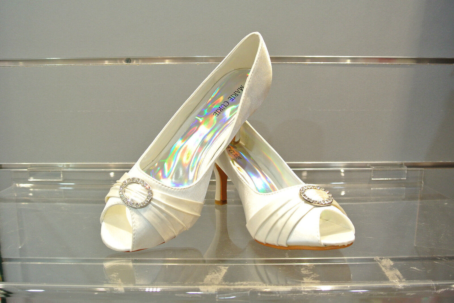 Fashion New Quality Women Shining Diamante Evening Wedding Ball High Heel Shoes