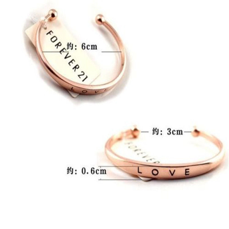 NEW Fashion Women’s Stainless Steel Screw Hand Love Wedding Cuff Bangle Bracelet