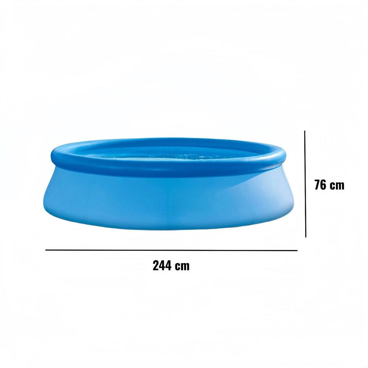 Large Inflatable Round Swimming Pool Easy Set Backyard Family Pool 183/244/305cm